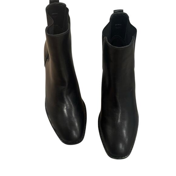 J. Crew Leather Chelsea Elastic Ankle Booties Round Toe Black Size US 8.5 NWOB - Picture 13 of 13